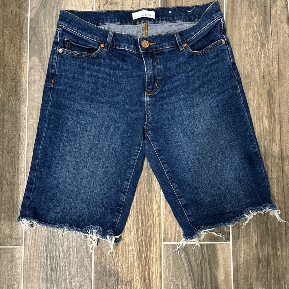 Loft blue denim shorts
